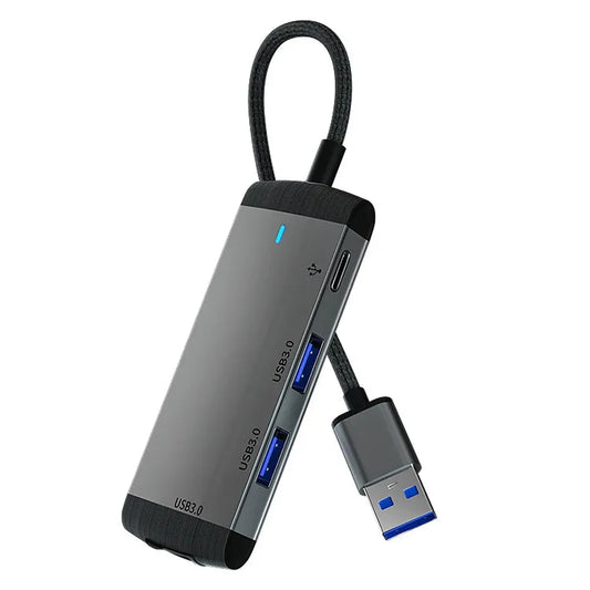 JMT-679818 4-Port USB Hub Docking Station Adapter for MacBook - Multiport Connector Splitter