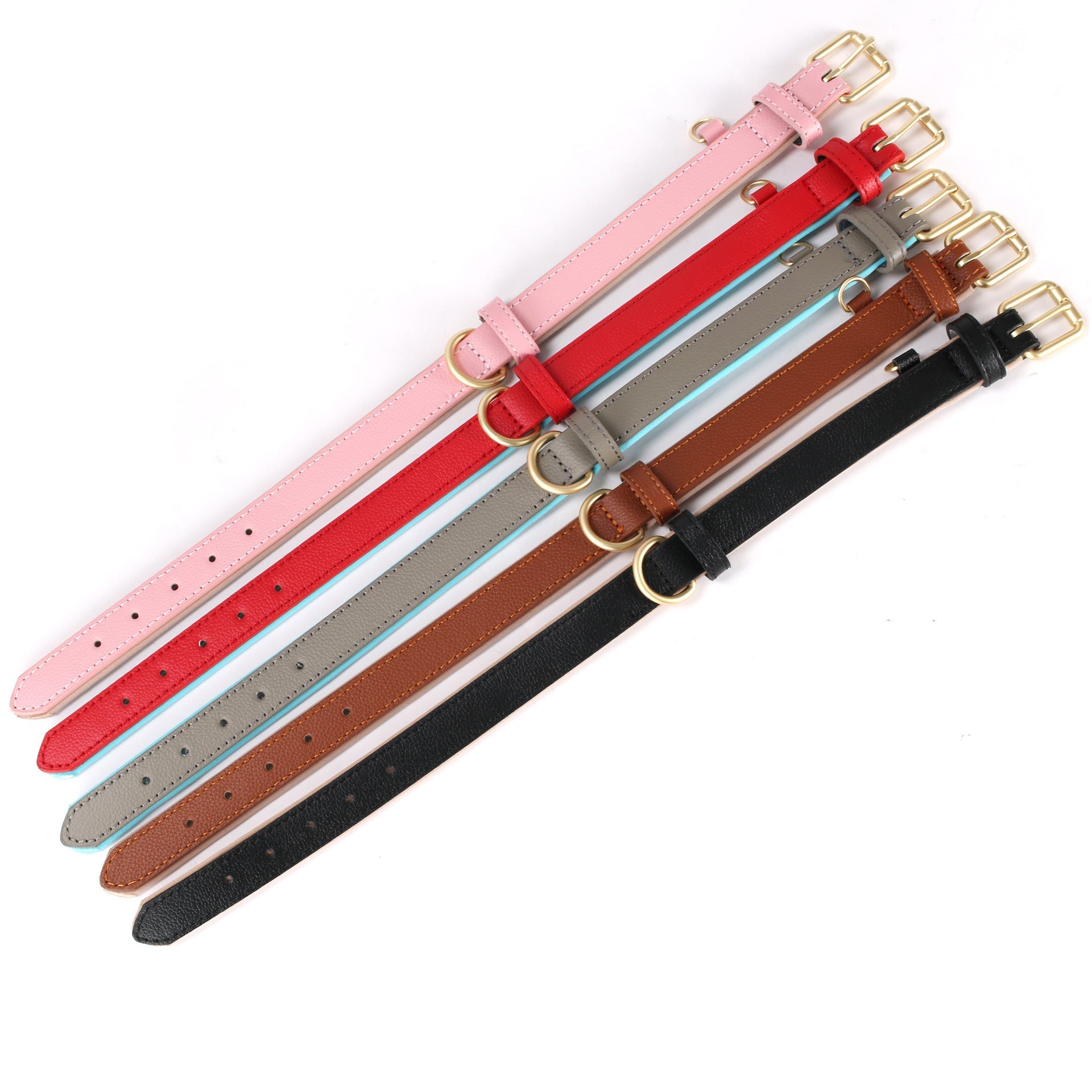 JMT-679818 Lychee Pattern Dog Collar - Soft Diving Cotton, Anti-Strangulation Feature, Various Sizes Available