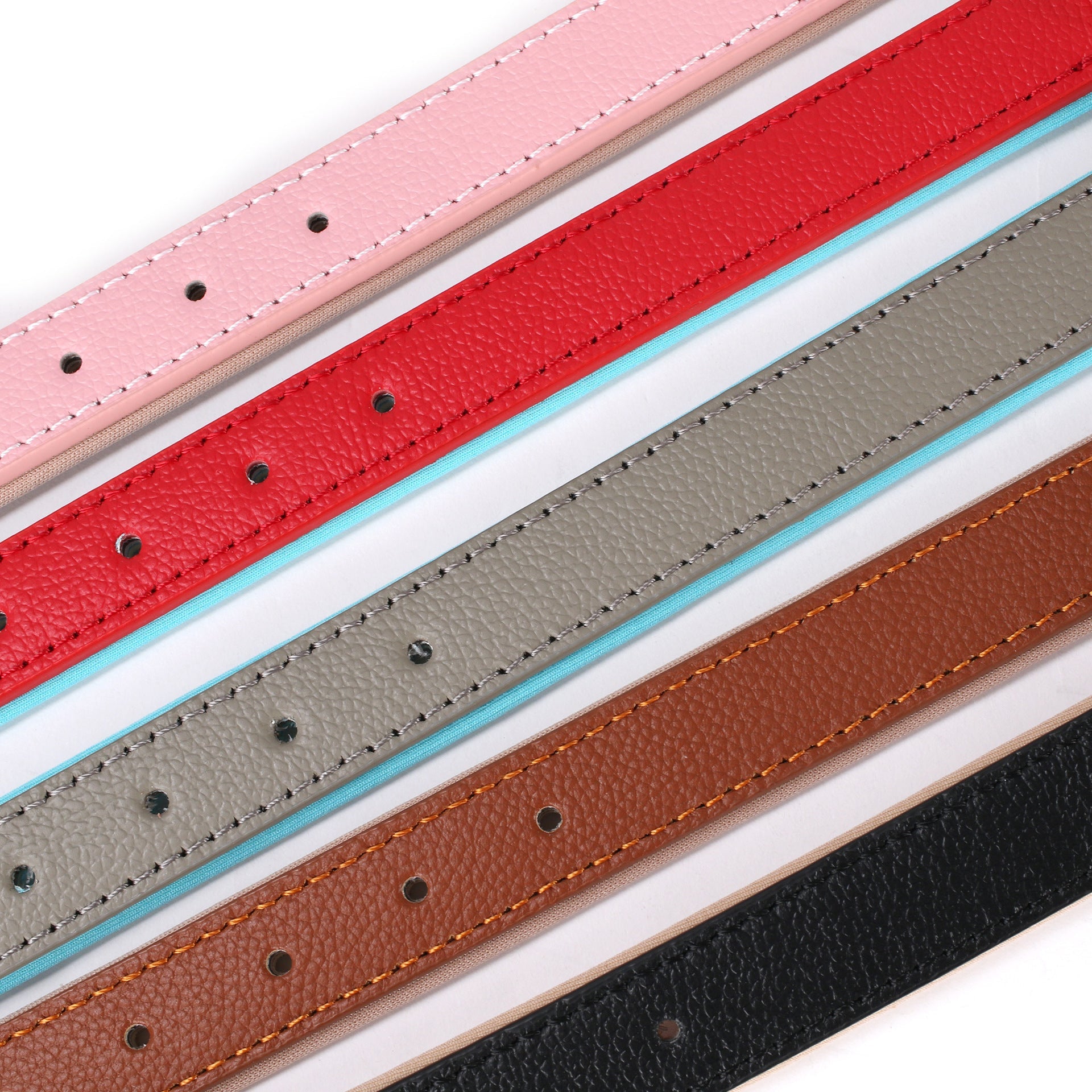 JMT-679818 Lychee Pattern Dog Collar - Soft Diving Cotton, Anti-Strangulation Feature, Various Sizes Available