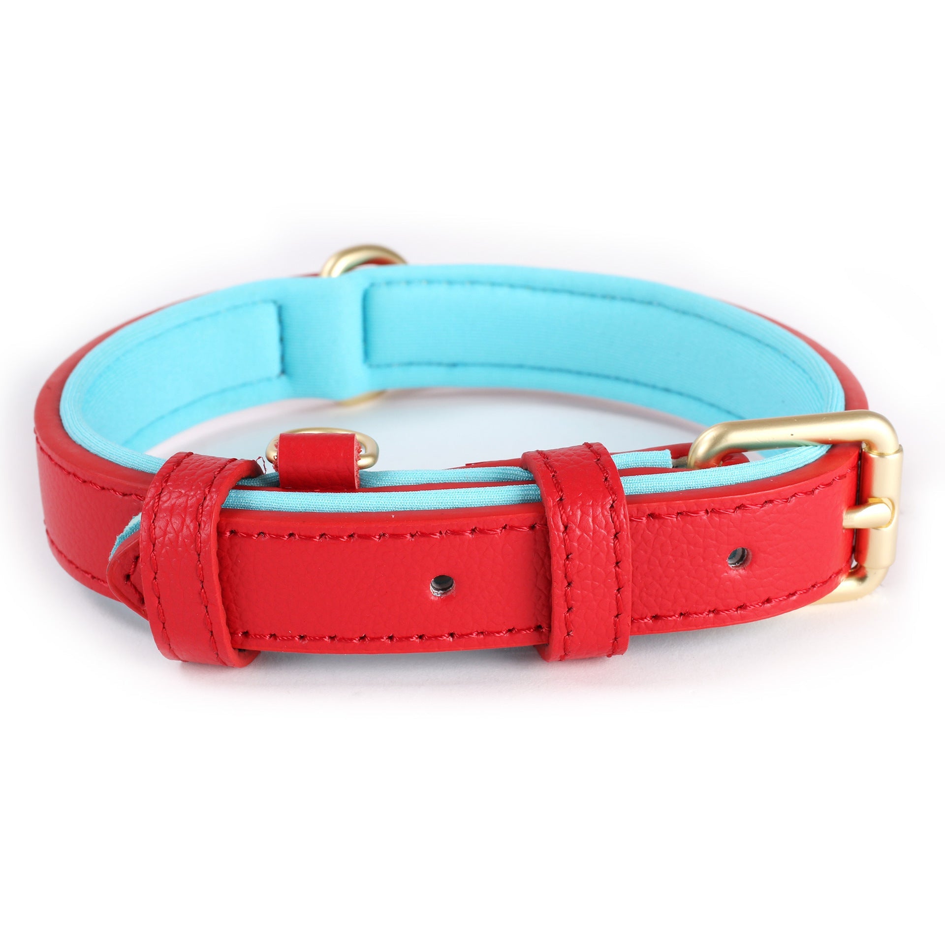 JMT-679818 Lychee Pattern Dog Collar - Soft Diving Cotton, Anti-Strangulation Feature, Various Sizes Available