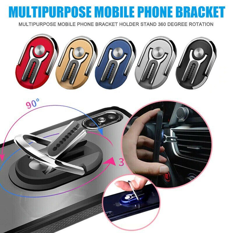 JMT-680330 Universal 2-in-1 Mobile Phone Holder and Car Vent Mount with 360° Rotation and Silicone Clip