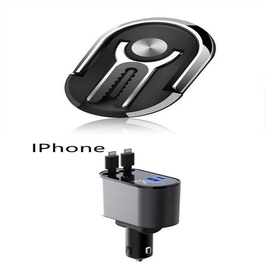 JMT-680330 Universal 2-in-1 Mobile Phone Holder and Car Vent Mount with 360° Rotation and Silicone Clip