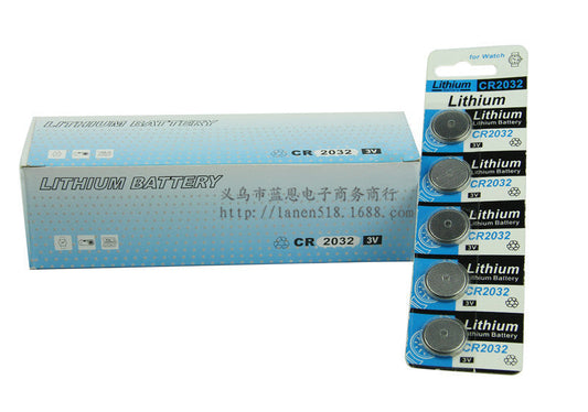 JMT-680650 CR2032 Lithium Manganese Button Battery - 3V, 160mAh, Perfect for Low-Power Electronics