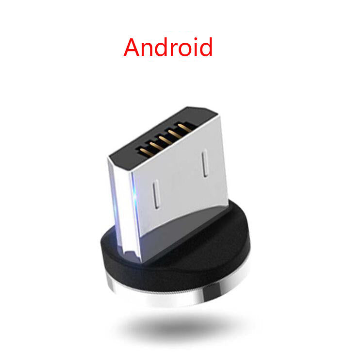 JMT-680650 Nylon Braided 90-Degree Magnetic Charging Cable for Mobile Devices - Fast 2A Current, Dust-Plug Design, 1m & 2m Lengths