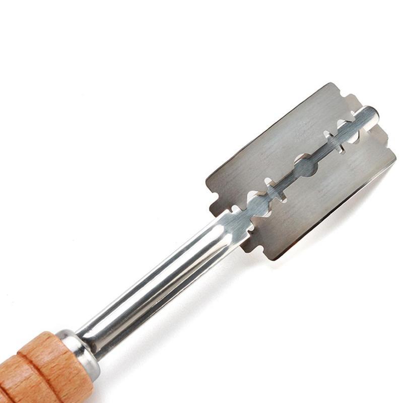JMT-680714 Curved Bread Cutter with Stainless Steel Blade and PU Leather Case