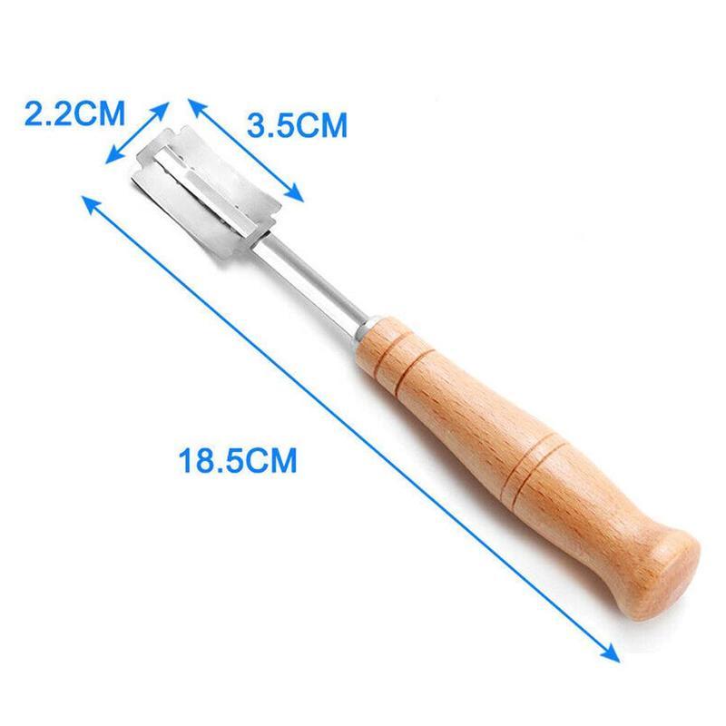 JMT-680714 Curved Bread Cutter with Stainless Steel Blade and PU Leather Case
