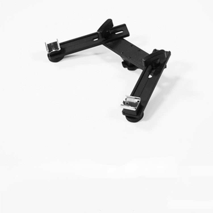 JMT-681994 Dual Hot Shoe Photography Flash Bracket with Adjustable Arm for Versatile Lighting Solutions