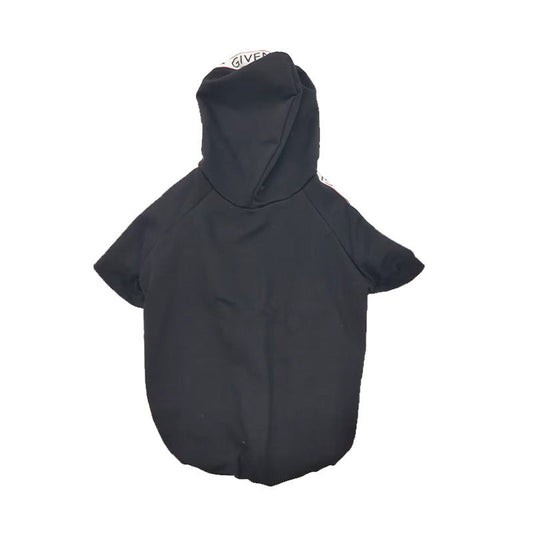 JMT-682250 Cotton Teddy Dog Clothes for Spring and Autumn - Black - Available in Multiple Sizes