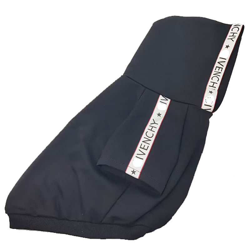 JMT-682250 Cotton Teddy Dog Clothes for Spring and Autumn - Black - Available in Multiple Sizes