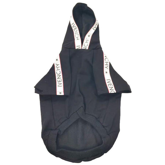 JMT-682250 Cotton Teddy Dog Clothes for Spring and Autumn - Black - Available in Multiple Sizes