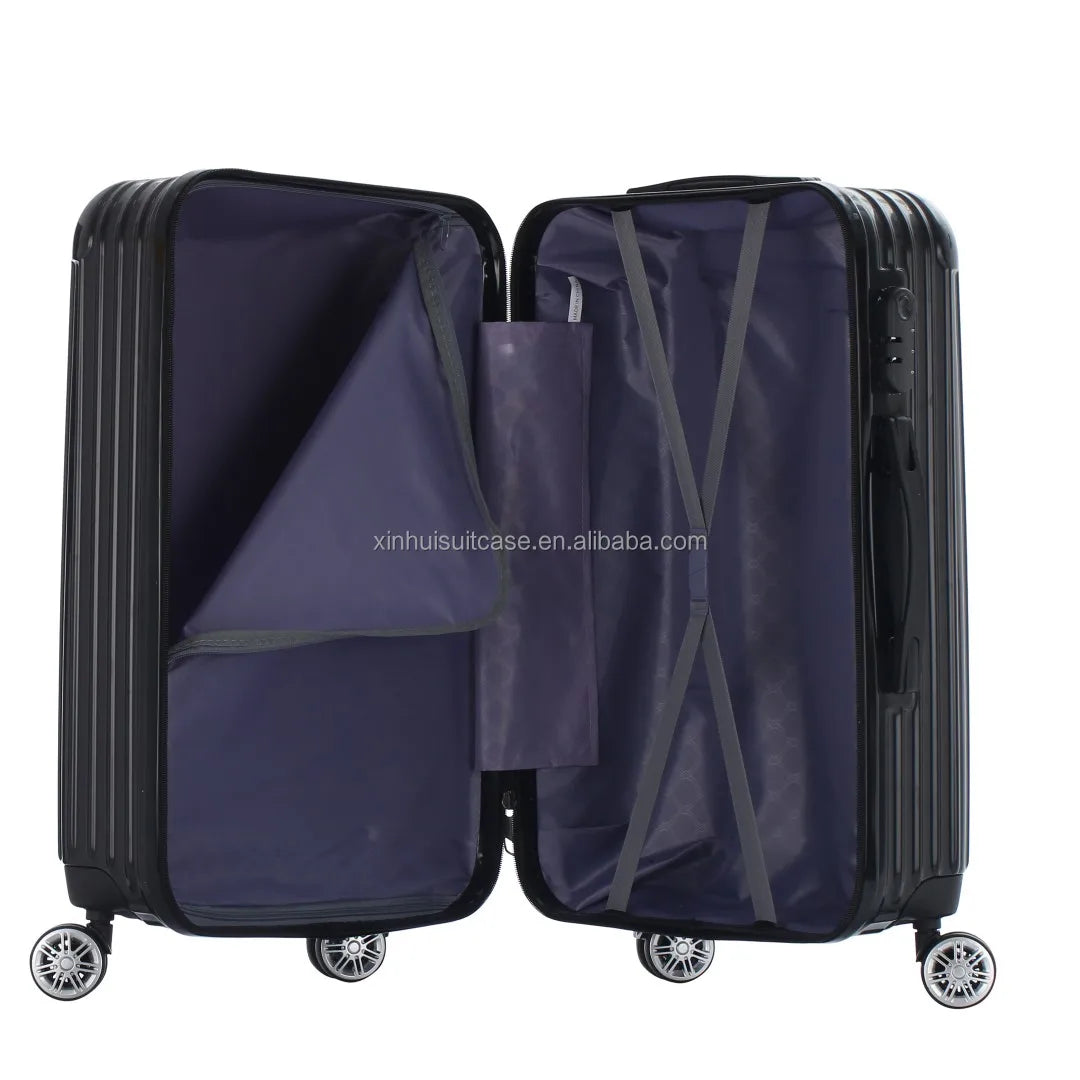 JMT-682506 Three-Piece Hardside Luggage Set - Durable ABS+PC Travel Suitcases with Trolley Functionality