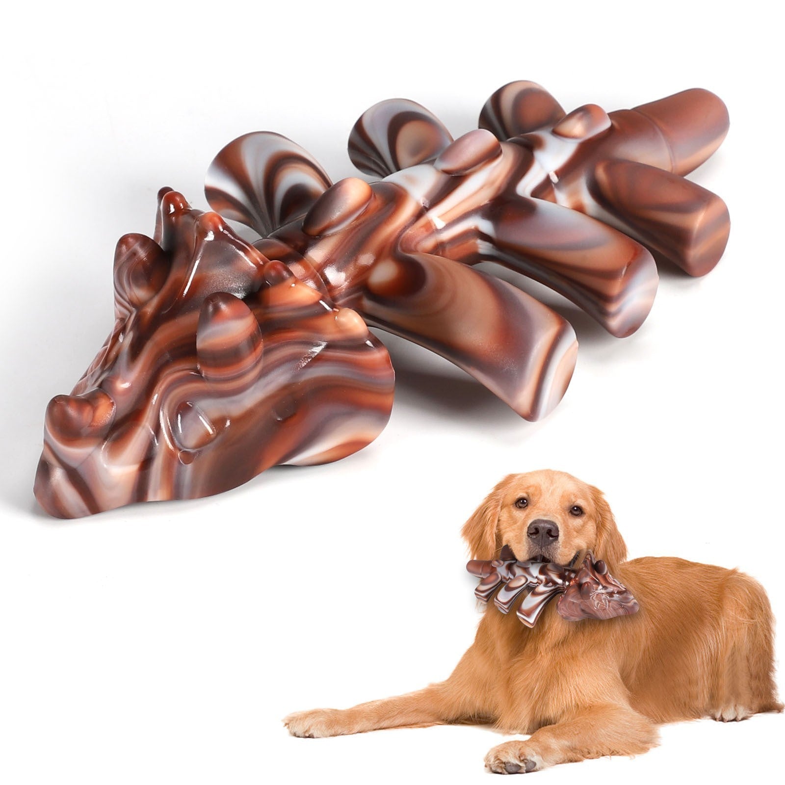 JMT-682762 Durable Nylon Dog Chew Toys in Various Beef Flavors
