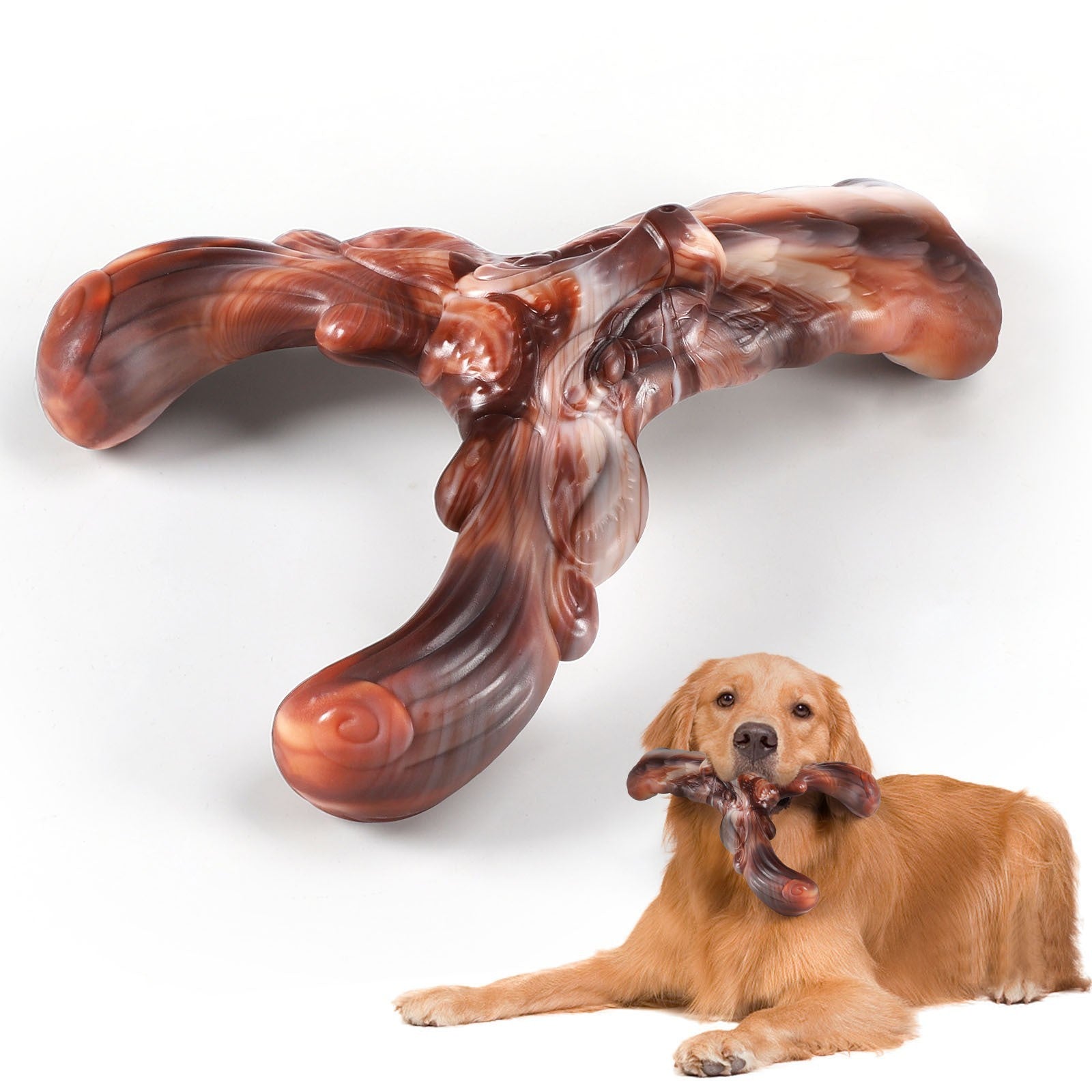 JMT-682762 Durable Nylon Dog Chew Toys in Various Beef Flavors