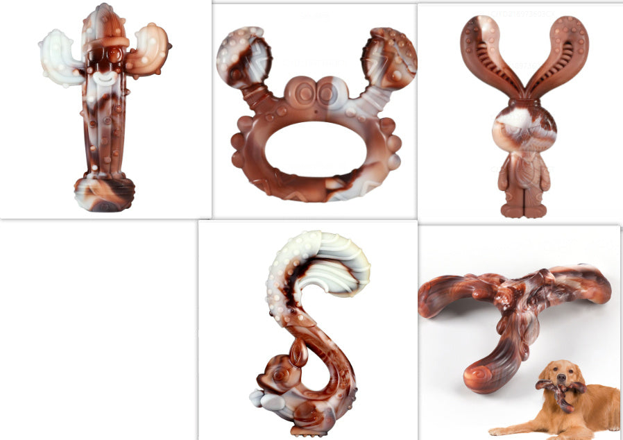 JMT-682762 Durable Nylon Dog Chew Toys in Various Beef Flavors