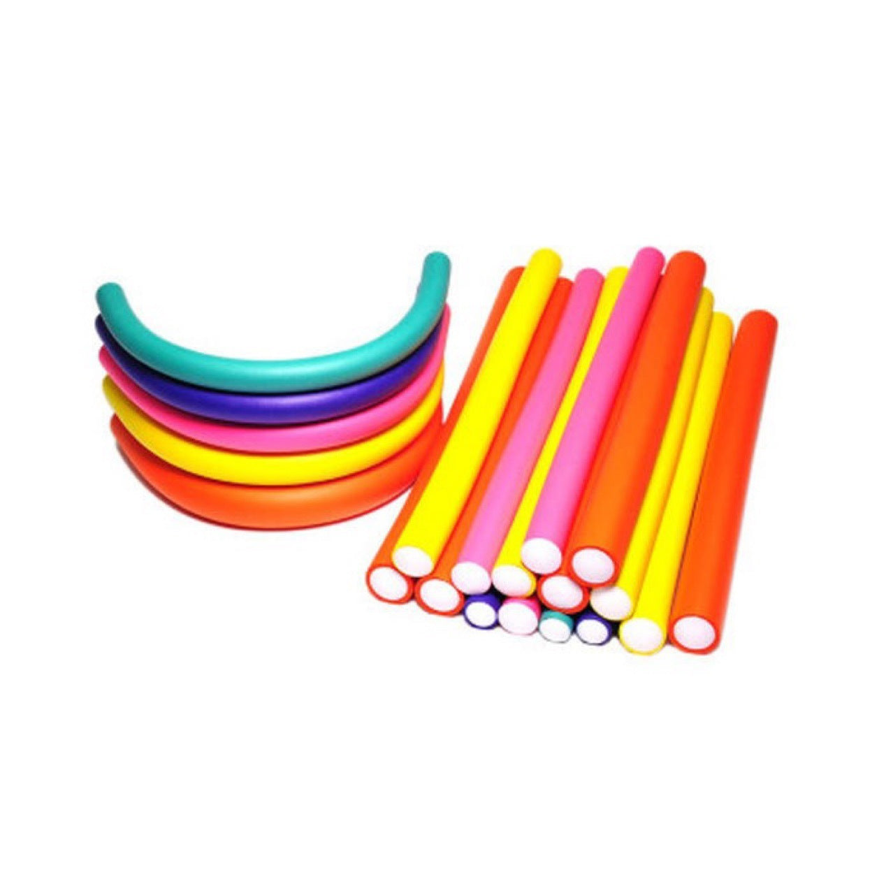 JMT-683914 Extra Large Universal Curling Iron Set - 42 Pieces with 7 Sizes for Versatile Hair Styling