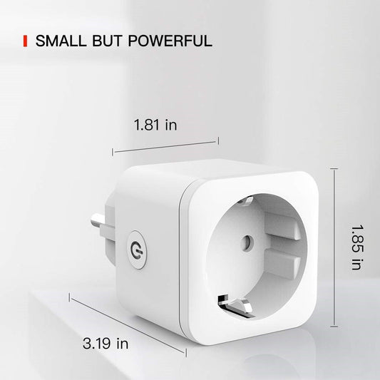 JMT-684106 Smart Wifi Socket 16A with Power Meter - 230V, 3680W, Compact Design, Energy Monitoring