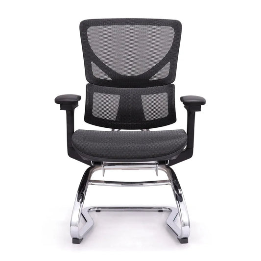 JMT-684362 Affordable Office Chair with Mesh Backrest and Bow Base for Meeting Rooms and Conferences