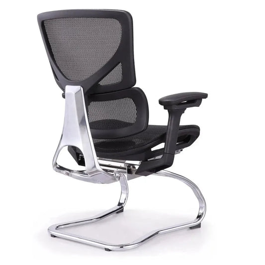 JMT-684362 Affordable Office Chair with Mesh Backrest and Bow Base for Meeting Rooms and Conferences