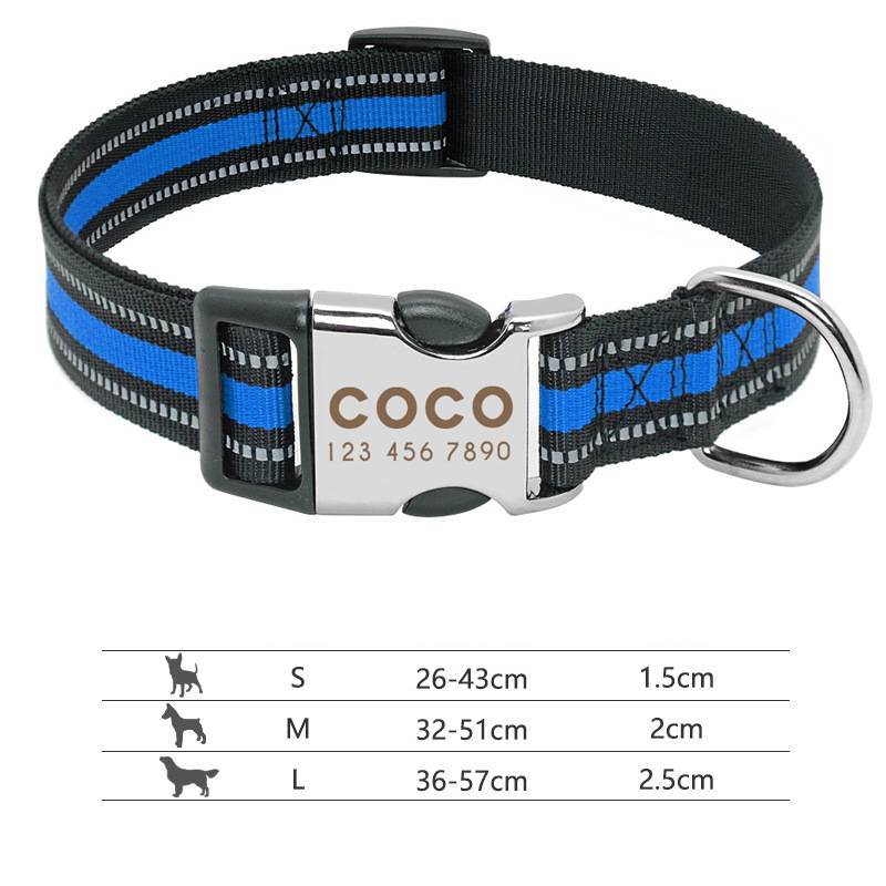 JMT-684426 Custom Lightweight Pet Collar with Alloy Metal Buckle and Adjustable Fit