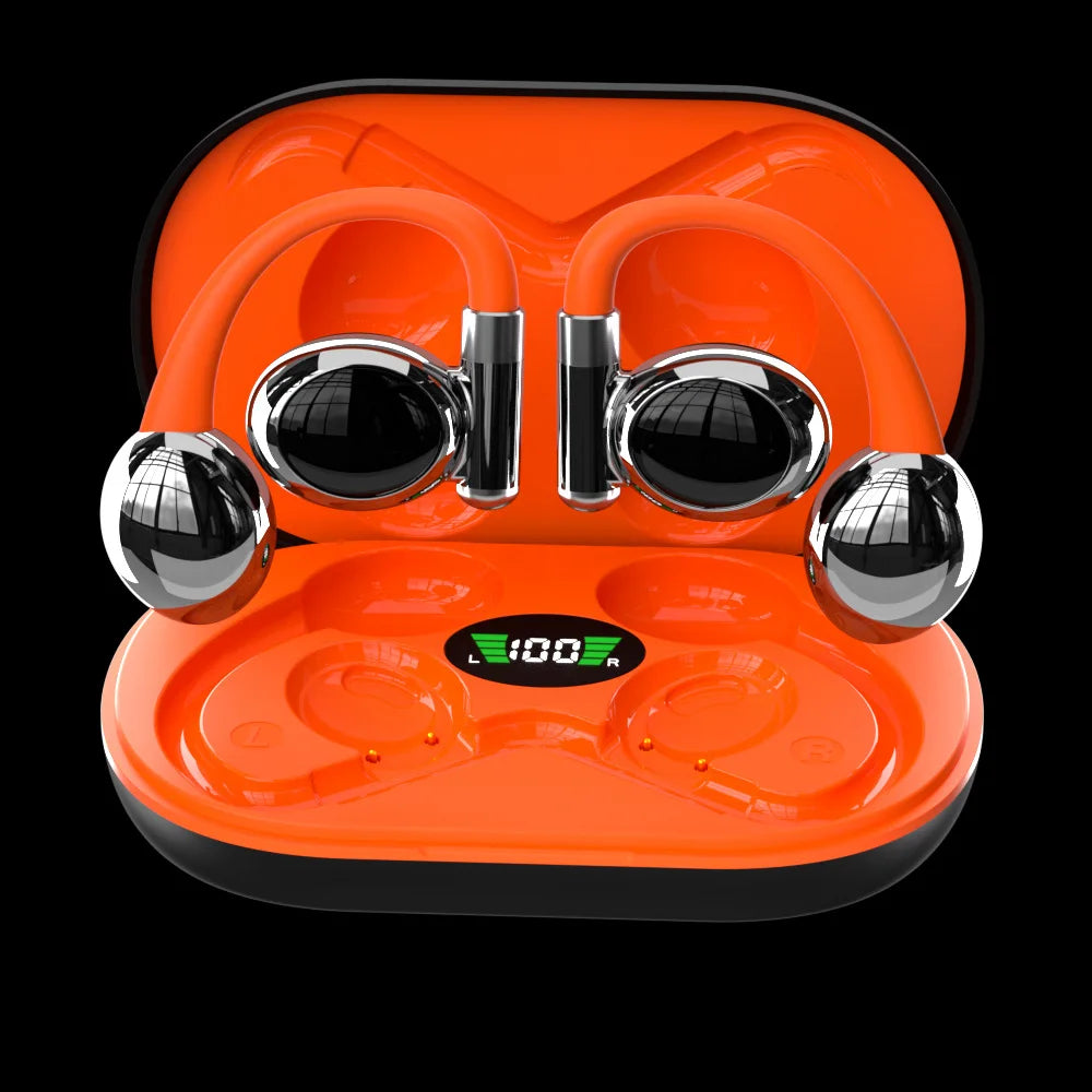 JMT-684938 True Wireless Bluetooth Sports Headset with LED Battery Indicator and Ear-Hanging Design