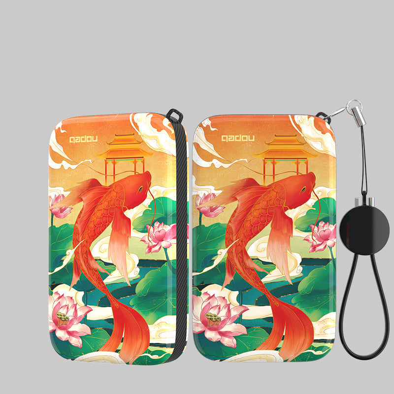 JMT-684938 Ultra-Thin Compact Mini Power Bank with Fast Charging and Integrated Cable, 3000mAh/10000mAh