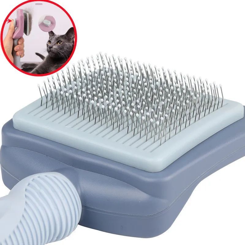 JMT-685002 Automated Pet Hair Remover Brush with Self-Cleaning Feature for Large Dogs and Cats