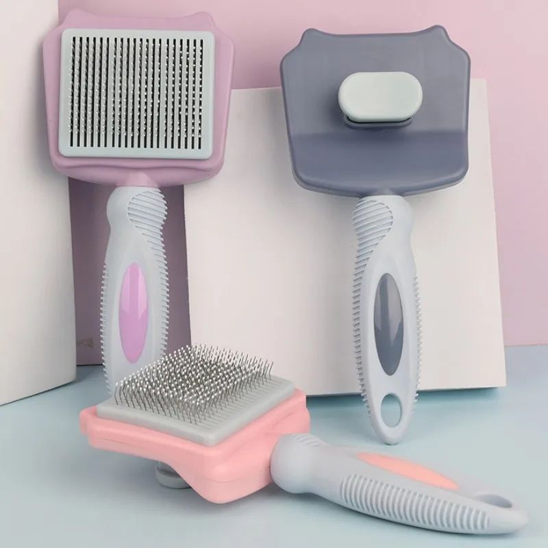JMT-685002 Automated Pet Hair Remover Brush with Self-Cleaning Feature for Large Dogs and Cats