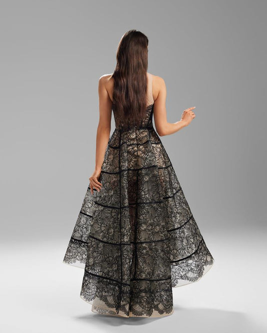 JMT-685002 Elegant Black Evening Dress for Women - Sophisticated and Timeless Style