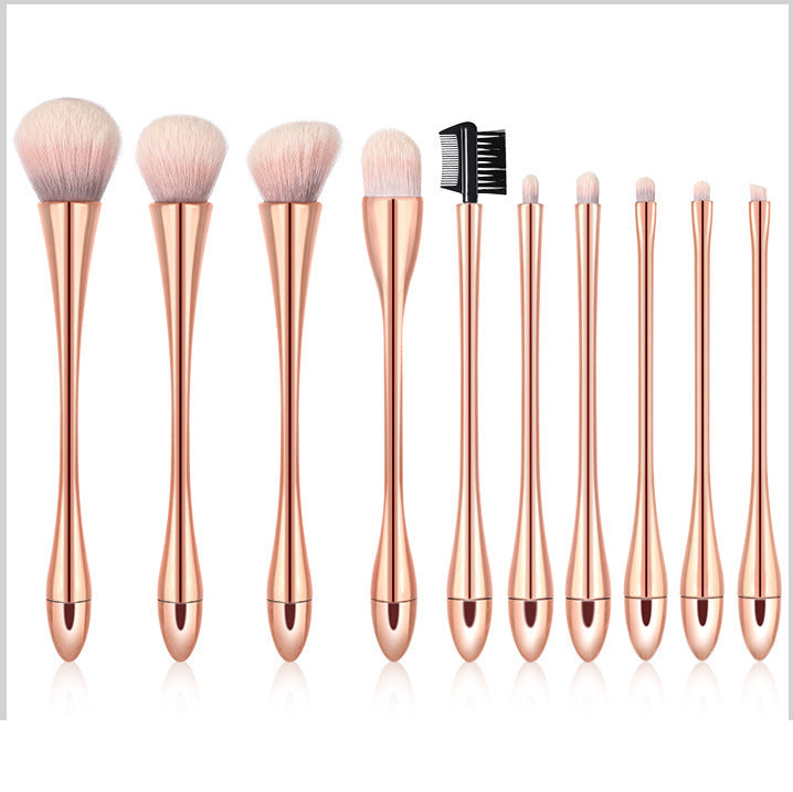 JMT-685194 Small Waist Makeup Brush Set - Nylon Brushes with Plastic Handles
