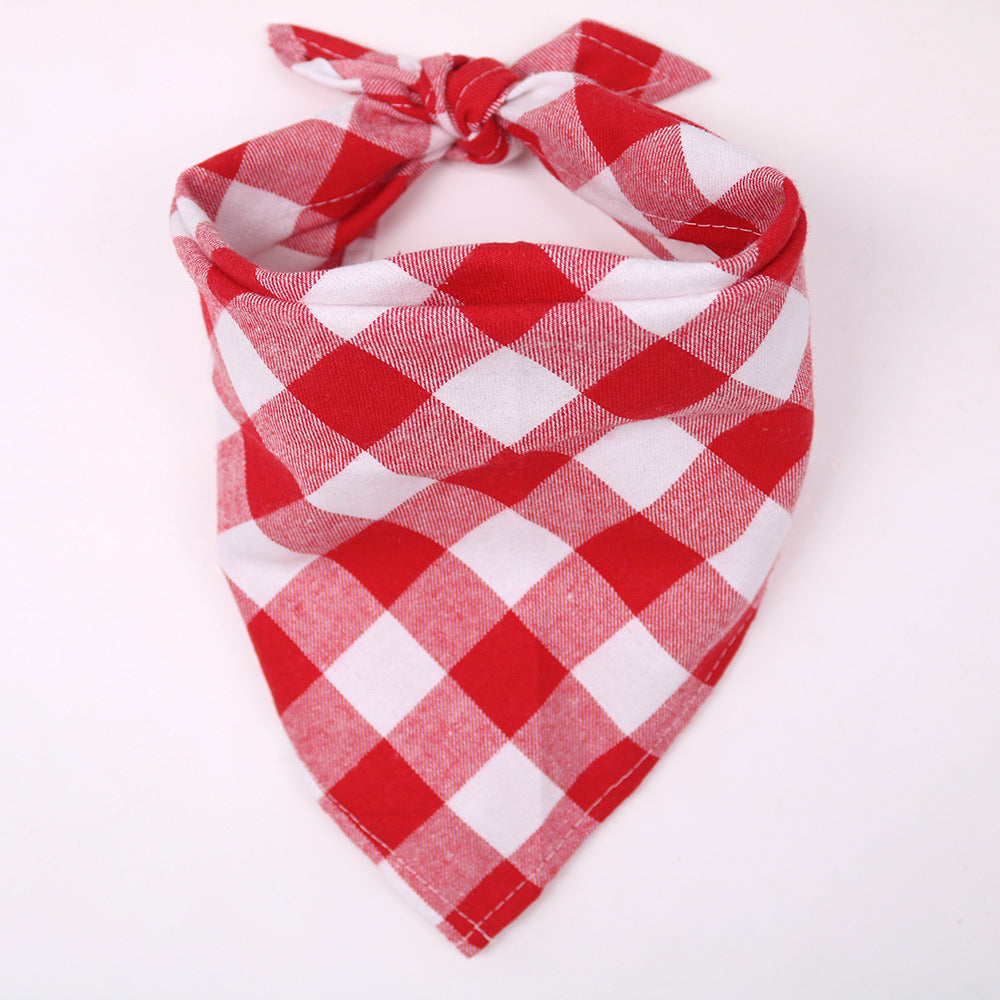JMT-685386 Large Cotton Triangle Towel for Dogs - Assorted Patterns and Sizes
