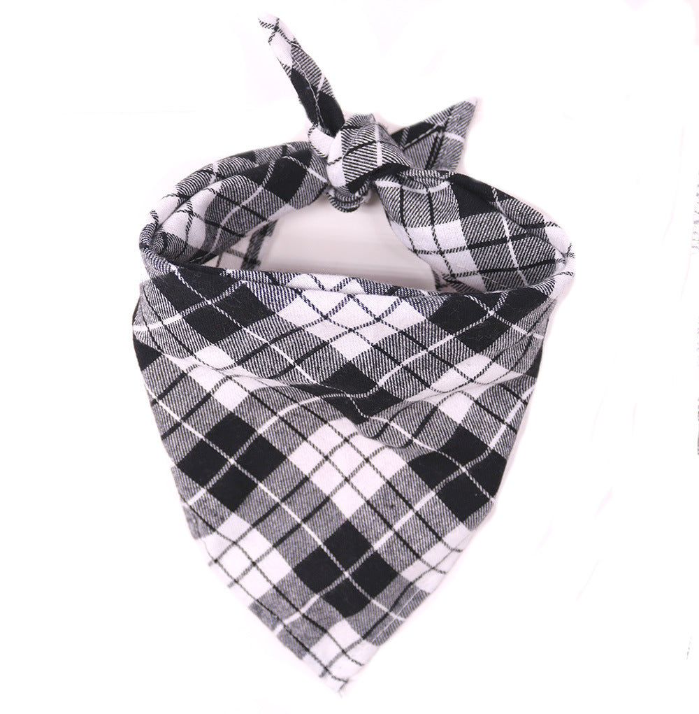JMT-685386 Large Cotton Triangle Towel for Dogs - Assorted Patterns and Sizes