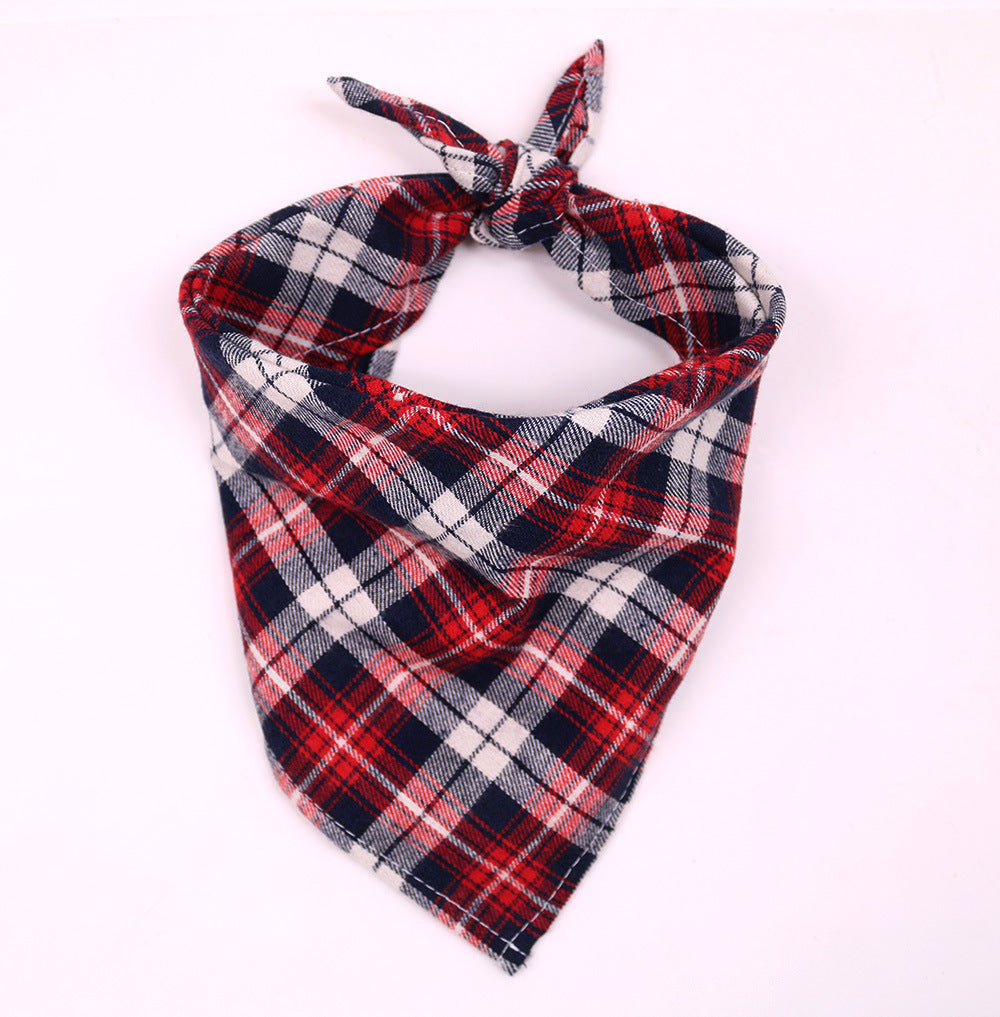 JMT-685386 Large Cotton Triangle Towel for Dogs - Assorted Patterns and Sizes