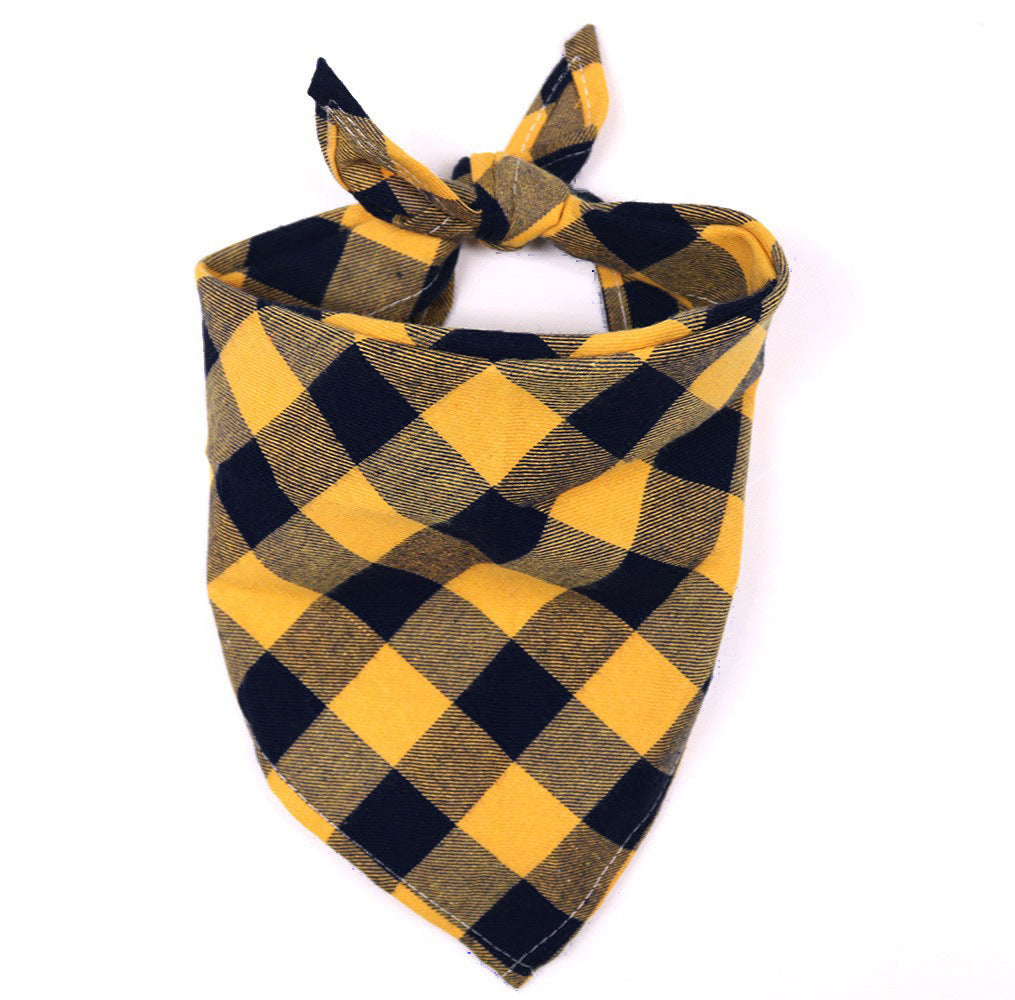 JMT-685386 Large Cotton Triangle Towel for Dogs - Assorted Patterns and Sizes