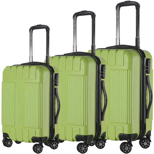JMT-685642 Portable 3-Piece Travel Trolley Luggage Set in Multiple Sizes for Convenient Journeys