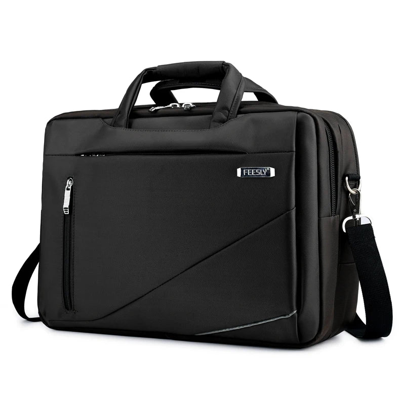 JMT-685898 Executive Black Laptop Bag – Lightweight, Durable, Waterproof, Large Capacity Multipurpose Sleeve