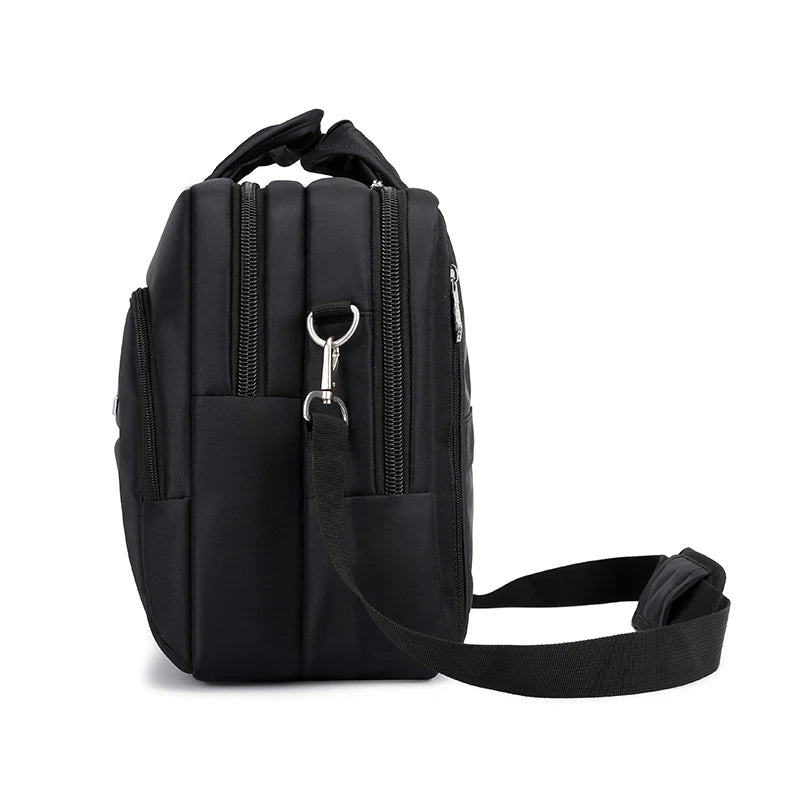 JMT-685898 Executive Black Laptop Bag – Lightweight, Durable, Waterproof, Large Capacity Multipurpose Sleeve