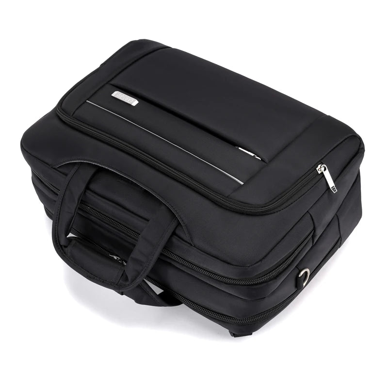 JMT-685898 Executive Black Laptop Bag – Lightweight, Durable, Waterproof, Large Capacity Multipurpose Sleeve