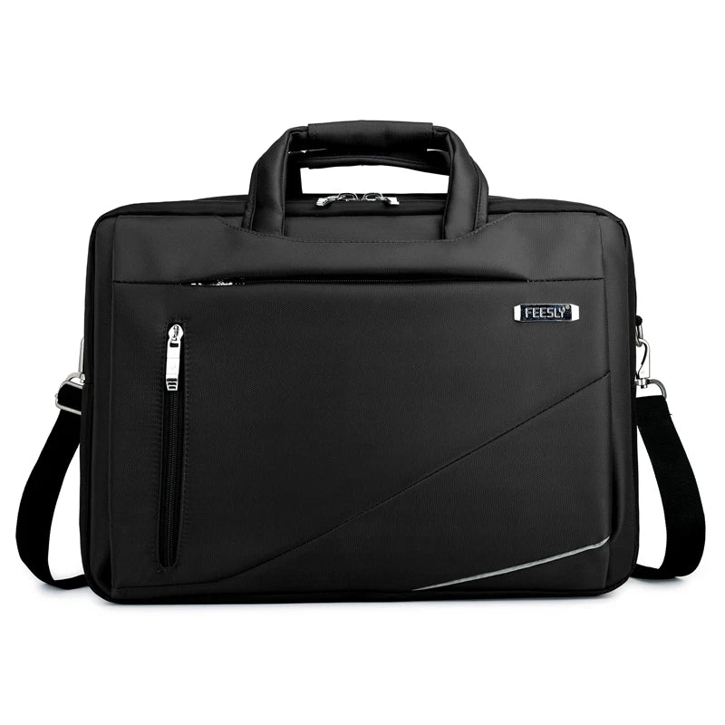 JMT-685898 Executive Black Laptop Bag – Lightweight, Durable, Waterproof, Large Capacity Multipurpose Sleeve