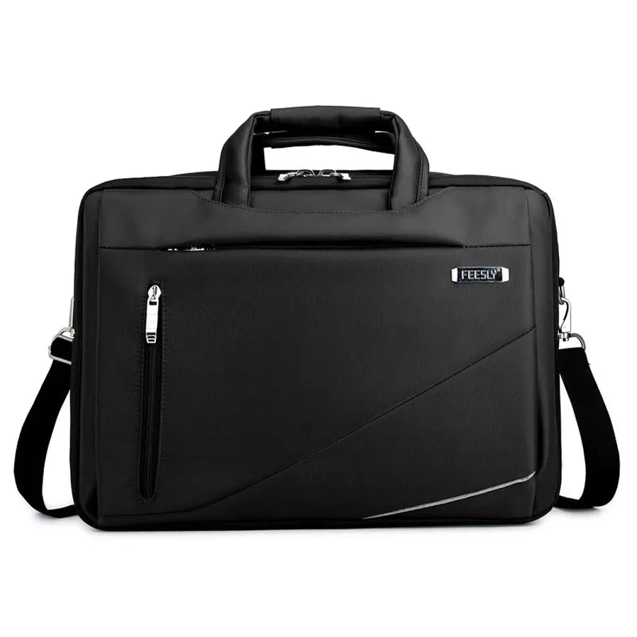 JMT-685898 Executive Black Laptop Bag – Lightweight, Durable, Waterproof, Large Capacity Multipurpose Sleeve