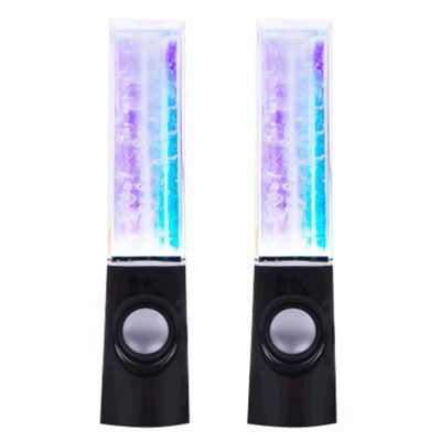 JMT-686090 Colorful Mini Dancing Water Speakers with LED Light Show – USB Powered 3.5mm Compatibility, 9-Inch Height