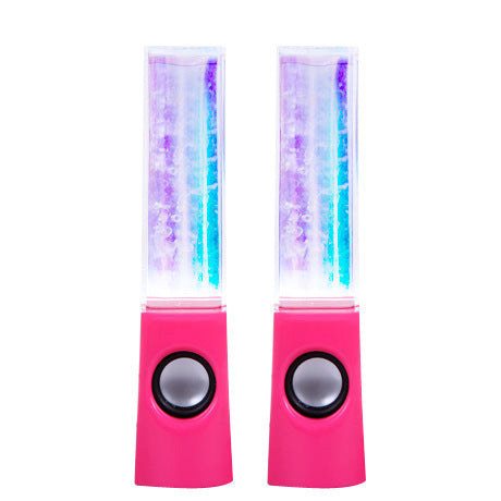 JMT-686090 Colorful Mini Dancing Water Speakers with LED Light Show – USB Powered 3.5mm Compatibility, 9-Inch Height