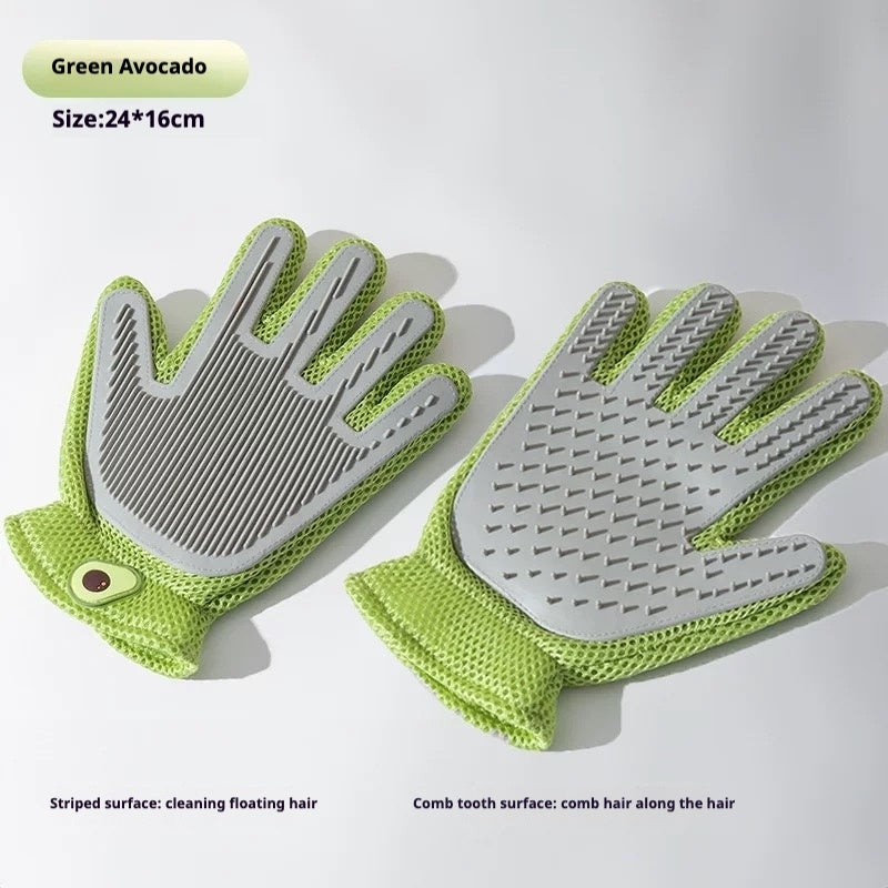 JMT-686154 Cat Grooming Gloves and Brushes for Hair Removal and Massage