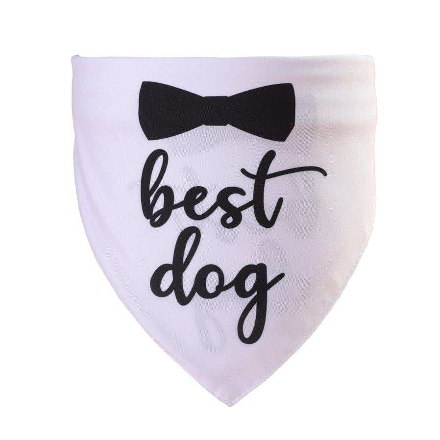 JMT-686538 Double-Layer Wedding Season Pet Saliva Towel for Pets with Neck Sizes 25-48CM