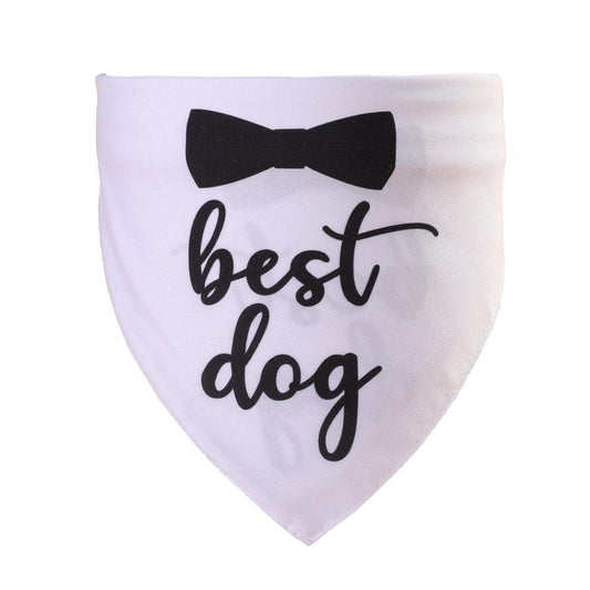 JMT-686538 Double-Layer Wedding Season Pet Saliva Towel for Pets with Neck Sizes 25-48CM