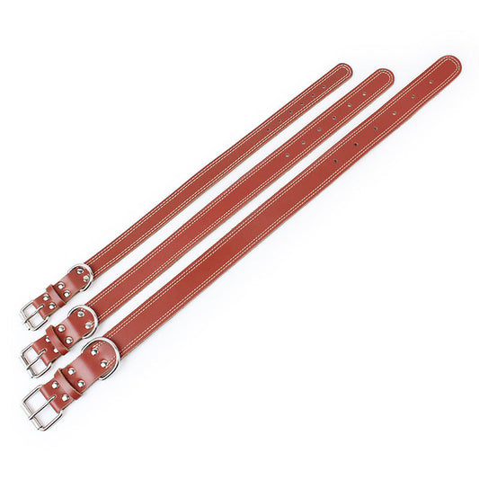 JMT-686730 Leather Dog Traction Collar - Non-Scalable - Available in S, M, L Sizes