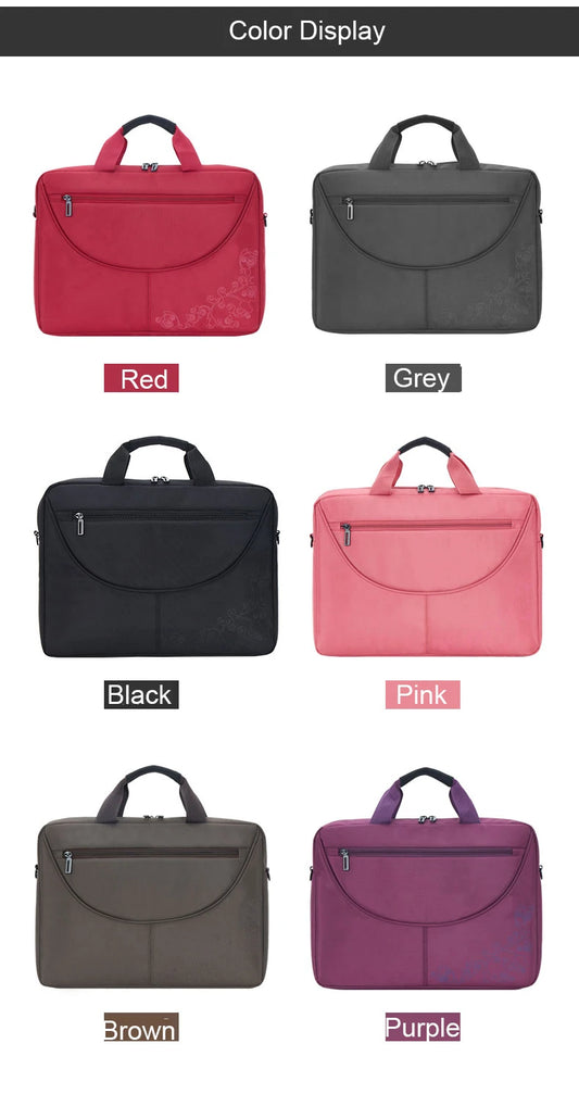 JMT-686794 Durable Waterproof Nylon Laptop Briefcase with Handle for Office Use