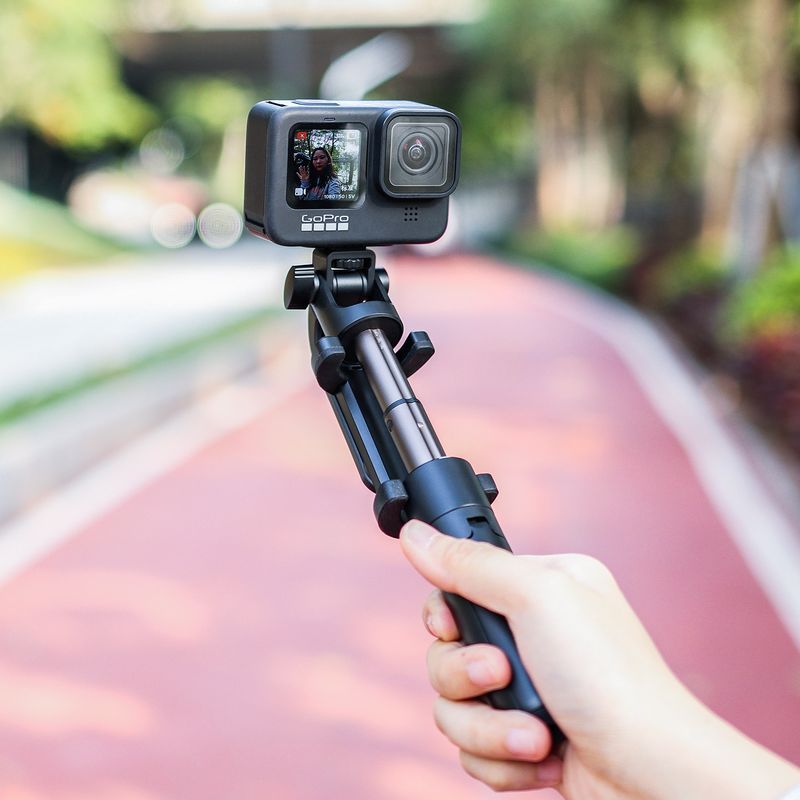 JMT-686922 Adjustable Selfie Stick Tripod with Vertical and Horizontal Phone Holder Compatible with iPhone Models