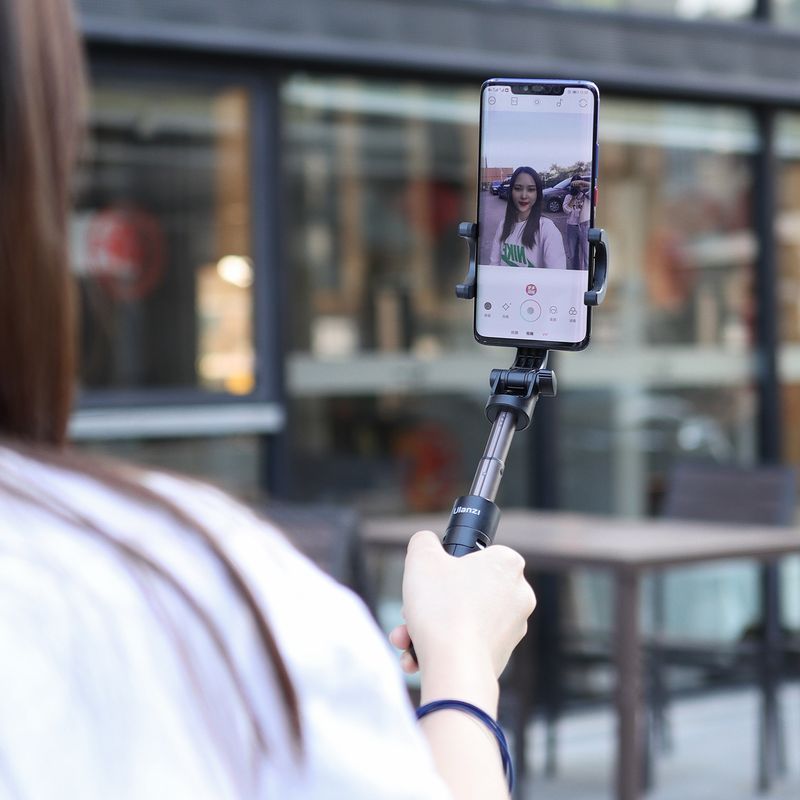JMT-686922 Adjustable Selfie Stick Tripod with Vertical and Horizontal Phone Holder Compatible with iPhone Models