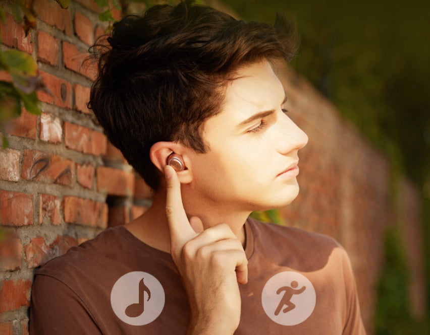 JMT-687050 Mini Wireless Bluetooth Headset with HD Microphone and Noise Reduction, Compatible with Most Devices