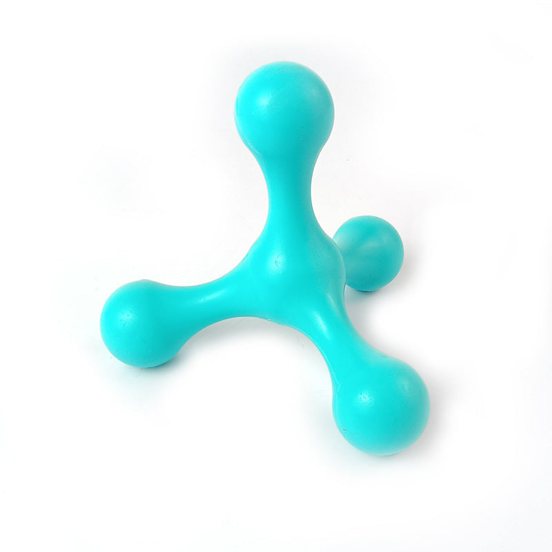 JMT-687050 Teething Relief Silicone Chew Toy for Small and Medium Dogs - Beef Flavored, Teeth Cleaning and Boredom Buster